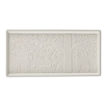 Tavă servire din ceramică Mason Cash In the Forest, 30 x 15 cm, alb