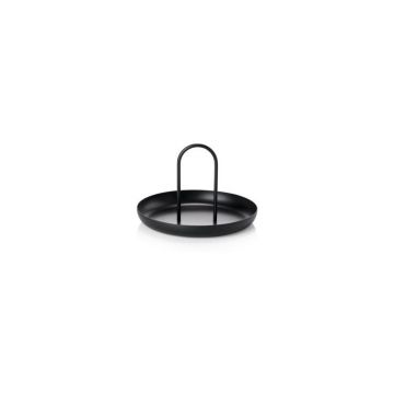 Tavă servire metalică Zone Singles, ø 20 cm, negru Tavă servire metalică Zone Singles, ø 20 cm, negru