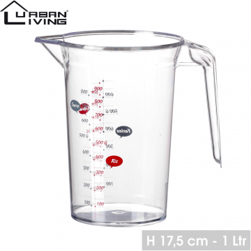 Cana plastic masurare cu picurator si gradatii-900 ml