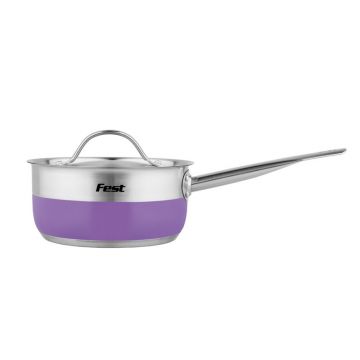 Cratita inox cu capac Fest Cook&Fun 16 cm