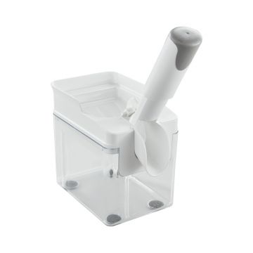 Dispozitiv pentru scos samburi cirese, Leifheit, Cherry, 16.5 x 15 x 16.5 cm, plastic, alb