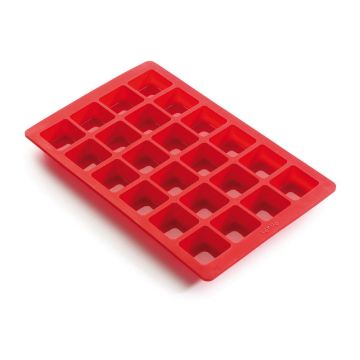 Formă din silicon pentru brownie Lékué, roșu