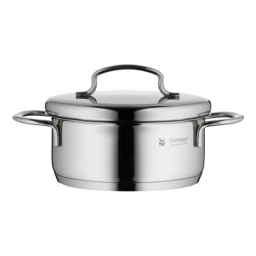 Oală din oțel inoxidabil cu capac WMF Cromargan® Mini, ⌀ 12 cm Oală din oțel inoxidabil cu capac WMF Cromargan® Mini, ⌀ 12 cm
