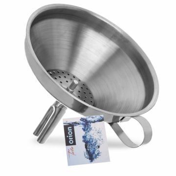 Palnie inox cu filtru strecurator, 12,5 cm