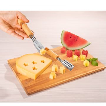Set 2 bucati decupatoare patiserie model stea si inima