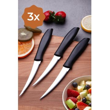 Set 3 cutite Magic, Fremont, 25.5x9x1.3 cm, negru