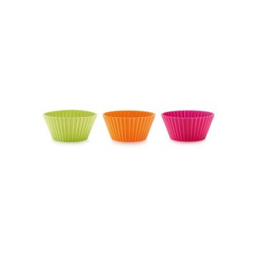 Set 6 forme colorate din silicon pentru brioșe Lékué, ⌀ 7 cm