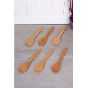 Set 6 linguri pentru supa Mit-1703-91, Rowe, 13 cm, lemn