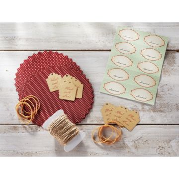 Set personalizare borcane 40 de piese, Leifheit, Kit, carton/cauciuc/bumbac