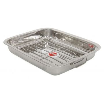 Tava cuptor cu gratar, Domotti, 35 x 26 cm, inox