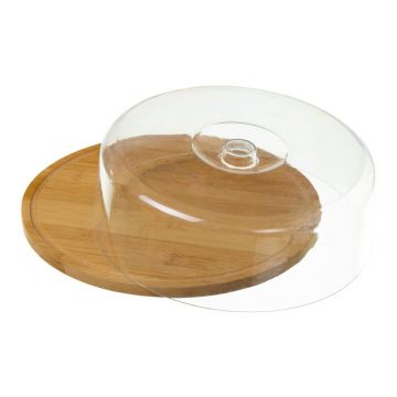 Tavă din bambus cu capac Casa Selección Bamboo, rotund Tavă din bambus cu capac Casa Selección Bamboo, rotund