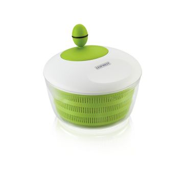 Uscator salata, Leifheit, Trend, 26 cm Ø , plastic, alb/verde