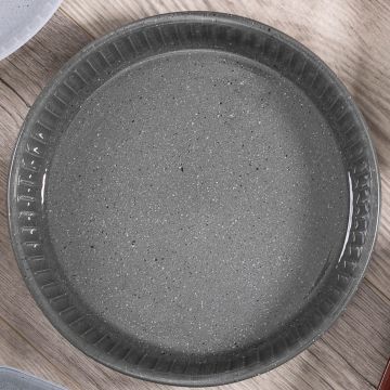 Vas termorezistent rotund Pasabahce Borcam 1.72 L Granit gri inchis