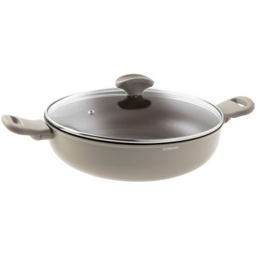 Cratita cu capac Sambonet Silver Force 28cm 4 litri inductie