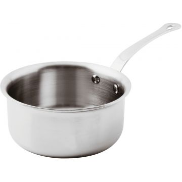 Cratita cu coada Paderno seria 12200 16cm h8cm inductie inox