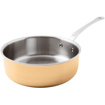 Cratita cu coada Paderno seria 15600 20cm h7cm inductie inox - cupru