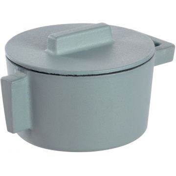 Cratita din fonta emailata Sambonet Terra.Cotto design Vasques Stefania capac fonta d10cm 310ml Ginger