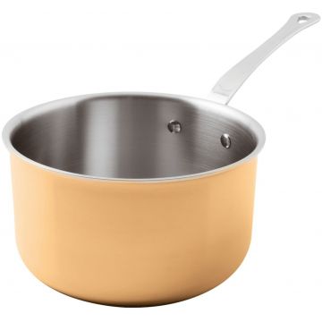 Cratita inalta cu coada Paderno seria 15600 20cm h11cm inductie inox - cupru