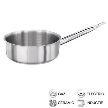 Cratita inox cu maner Fest Professional 16 cm