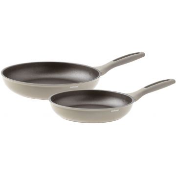 Set 2 tigai Sambonet Silver Force 24cm + 28cm inductie