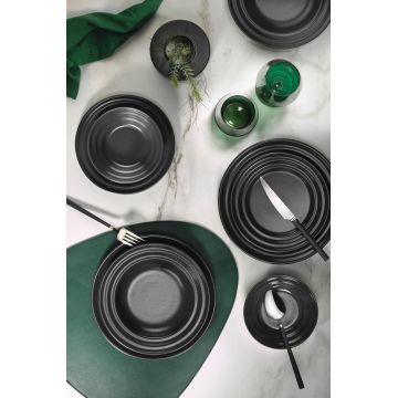 Set tacamuri 18 piese Kutahya Porselen, CKBCAMILLA18ANT, inxo