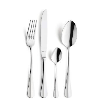 Set tacamuri 24 piese, Amefa, Baguette, inox, argintiu