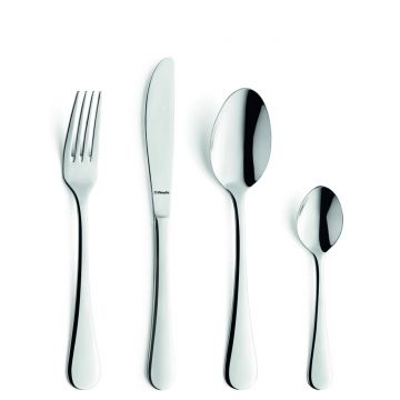 Set tacamuri 24 piese, Amefa, Elara, inox, argintiu
