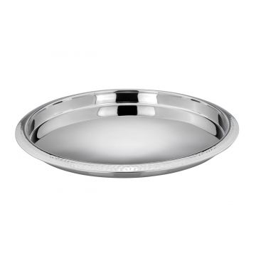 Tava pentru servire, din otel inoxidabil, Hammered Argintiu, Ø35xH4 cm