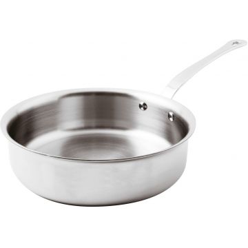 Tigaie adanca Paderno seria 12200 24cm h7.5cm inductie inox