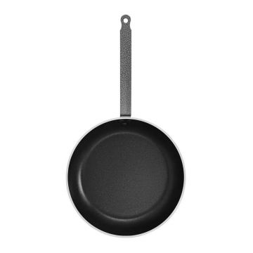Tigaie Aries Plus, Ambition, 32 cm, aluminiu, invelis Ilag Ultimate, negru/argintiu