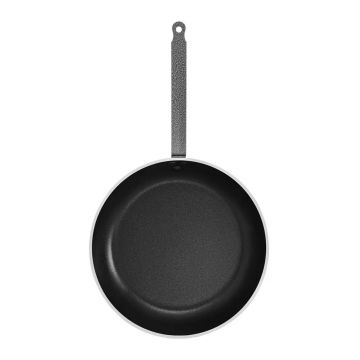 Tigaie Aries Plus, Ambition, 36 cm, aluminiu, invelis Ilag Ultimate, negru/argintiu