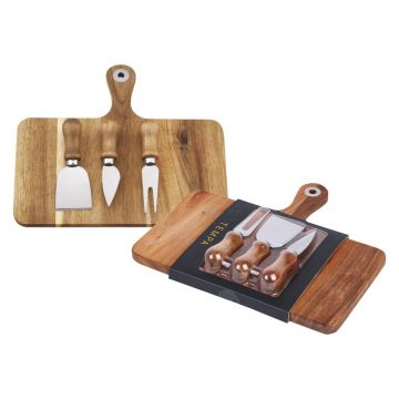 Tocător de servire din lemn pentru brânză cu accesorii 25x29 cm Fromagerie - Ladelle