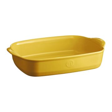 Vas de copt din ceramică Emile Henry Ultime, 36 x 23 cm, galben