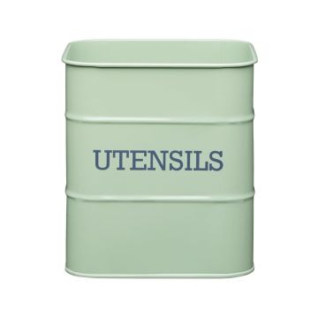 Vas metalic pentru ustensile de bucătărie Kitchen Craft Living Nostalgia, verde