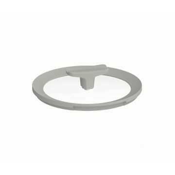 Capac din sticla BergHOFF, Leo Balance Moonmist, Ø20 cm, margine din silicon