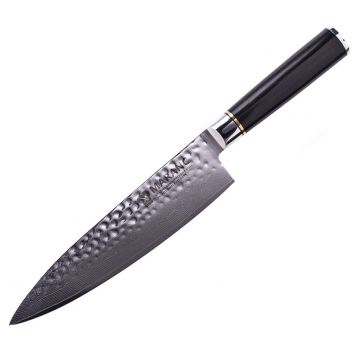 Cutitul bucatarului profesional Maranc, otel de damasc, 20 cm, M7