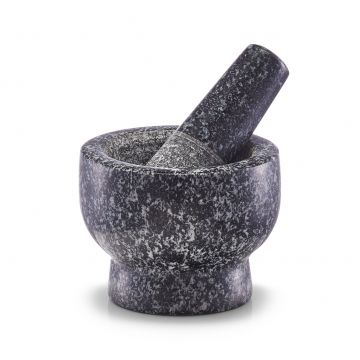 Mojar cu pistil din granit, Anthracite Ø 9xH6,5 cm