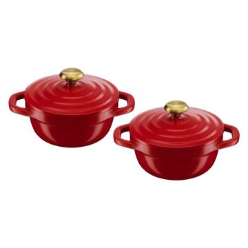 Set de vase de gătit din aluminiu cu capac 2 buc Air Mini - Tefal