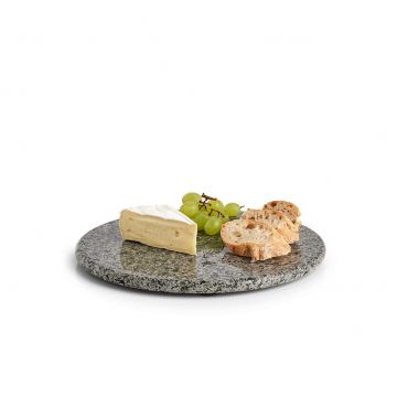 Platou servire din granit, Modern Gri / Negru, Ø25 cm Platou servire din granit, Modern Gri / Negru, Ø25 cm