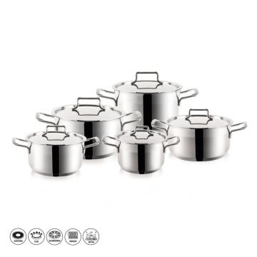 Set 10 vase de gătit din inox Orion Anett