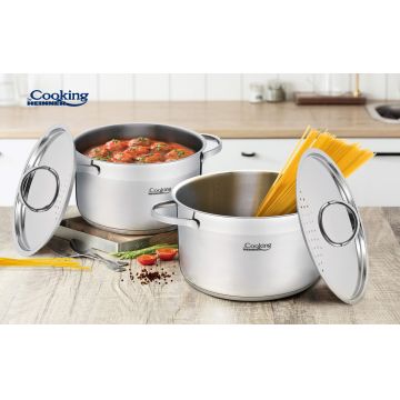 Set de gatit Aleida, Cooking by Heinner, 4 piese, inox
