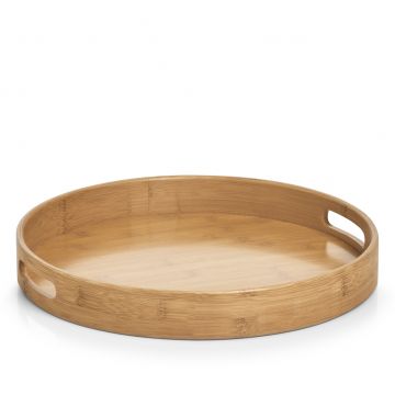 Tava pentru servire, Bamboo Natural, Ø 38xH5 cm Tava pentru servire, Bamboo Natural, Ø 38xH5 cm