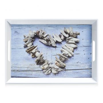 Tava pentru servire Heart, Melamina Multicolor, l50xA35xH5 cm