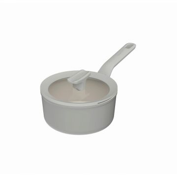 Cratita cu capac BergHOFF, Leo Balance Moonmist, Ø18 cm, 2 L, aluminiu reciclat, strat antiaderent
