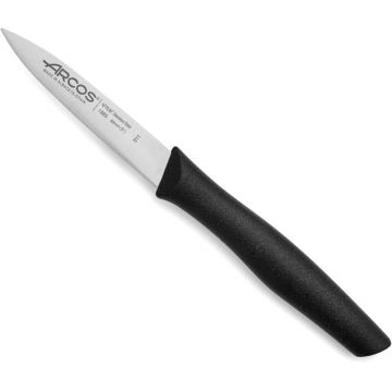 Cutit din inox pentru curatat cu maner negru Arcos Nova 8.5 cm