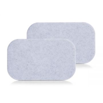 Set 2 tocatoare din plastic, Snack Board Gri Deschis, L25xl15xH1,2 cm