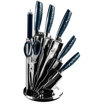Set cutite 8 piese Aquamarine Metalic Line Berlinger Haus BH 2460