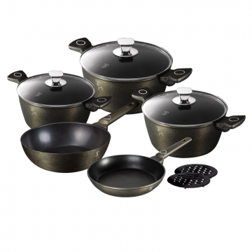 Set de oale marmorate 10 piese Crystal Collection Berlinger Haus BH 7773