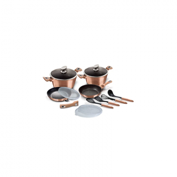 Set de oale marmorate 13 piese Rose Gold Berlinger Haus BH 7058