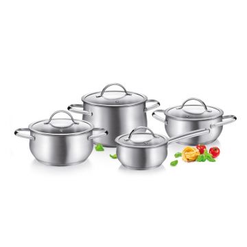Set de vase pentru gătit 8 buc. din oțel inoxidabil Harmony – Tescoma